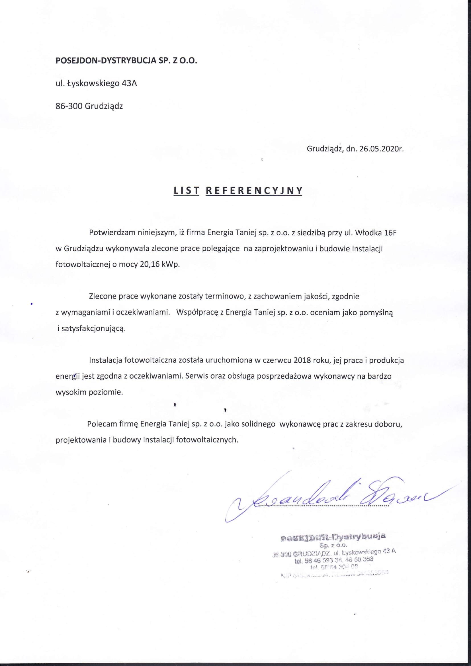 Posejdon Dystrybucja